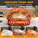 18QT Electric Roaster Oven with Self-Basting Lid Turkey Roaster with Removable Pan