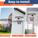 18" Basketball Rim Heavy Duty Wall Mounted Basketball Rim Goal Replacement