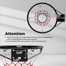 18" Basketball Rim Heavy Duty Wall Mounted Basketball Rim Goal Replacement