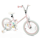 Kids Bike 12-18 Inch with Training Wheels - Pink Stars & Moon