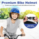 18 Inch Kids Bike with Helmet Protective Set Blue