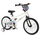 Kids Bike with Training Wheels 12-18 Inch White