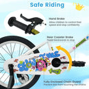 Kids Bike with Training Wheels 12-18 Inch White