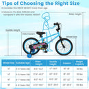 Kids Bike 16 Inch with Training Wheels Ages 4-7