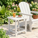 18" Adirondack Side Table with Slatted HDPE Surface