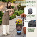 18-Inch Tall Planter Pot Set of 2 with Drainage and Handles