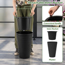 18-Inch Tall Planter Pot Set of 2 with Drainage and Handles