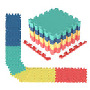 Interlocking EVA Foam Floor Tiles 18-Pack with Borders