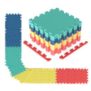 Interlocking EVA Foam Floor Tiles 18-Pack with Borders