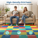 Interlocking EVA Foam Floor Tiles 18-Pack with Borders