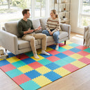 Interlocking EVA Foam Floor Tiles 18-Pack with Borders