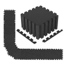 Interlocking EVA Foam Floor Tiles 18-Pack with Borders