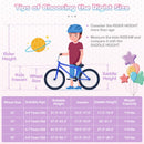 18-Inch Kids Bike Adjustable with Basket and Streamers Purple - Princess of the Sea Theme