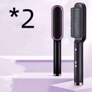 2 In 1 Hair Straightener Hot Comb Curling Brush