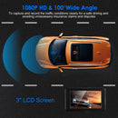 1080P Car DVR 3in Camera Dash Cam Camcorder Camera Recorder with 100¡ Angle Loop Recording Motion Detection