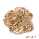 Fluffy Drawstring Curly Hair Bun Hair Set