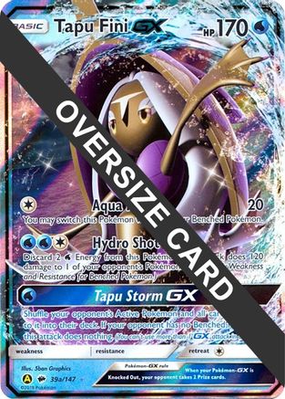 Tapu Fini GX 39a/147 - Jumbo Cards Holofoil