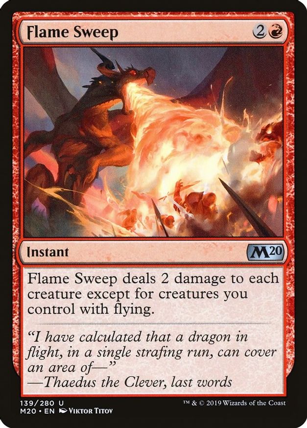 Flame Sweep | 139 | Core Set 2020