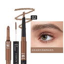 Three-in-one Double-headed Triangle Waterproof Eyebrow Pencil