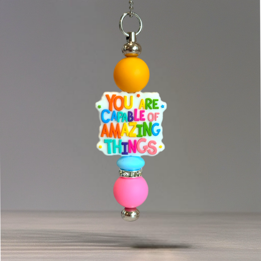 You are Capable Bar Charm - Tumbler Handle Charm