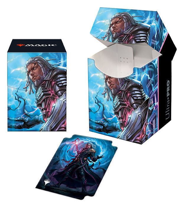 Magic The Gathering Deck Box: Kamigawa Neon Dynasty - Tezzeret, Betrayer of Flesh