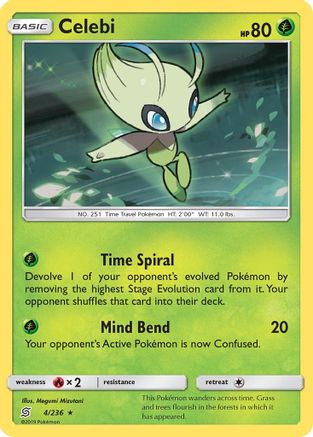 Celebi 004/236 - SM  Unified Minds Reverse Holofoil