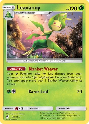 Leavanny 009/236 - SM  Unified Minds Reverse Holofoil