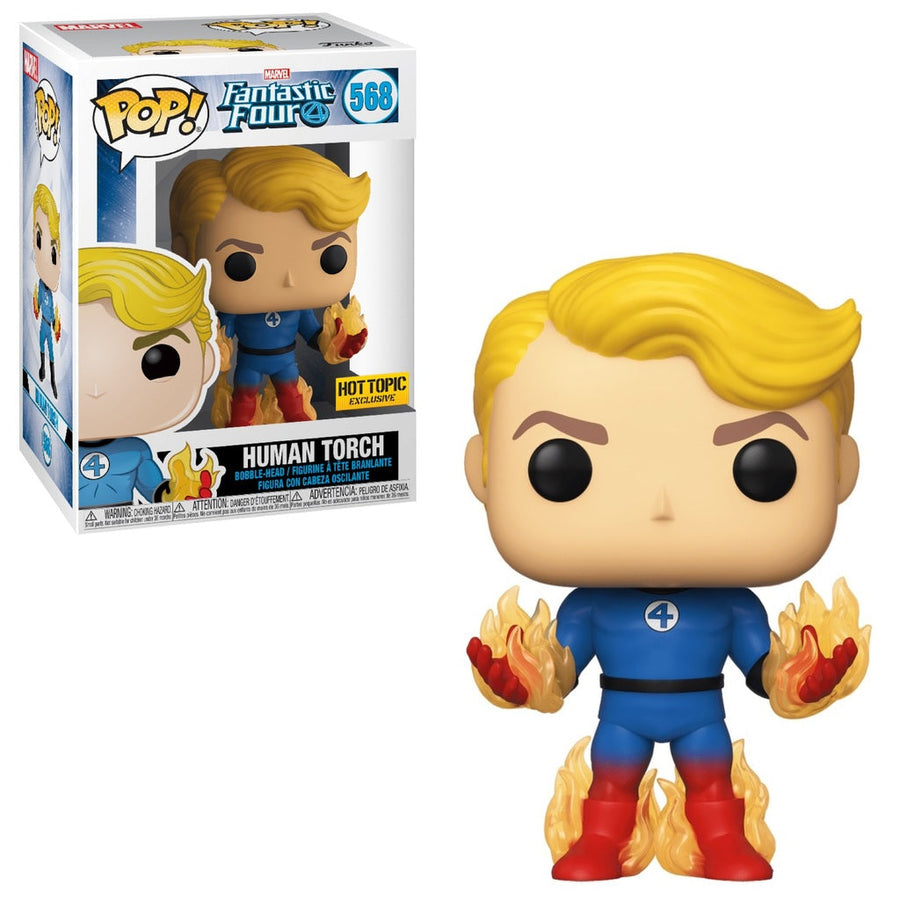 Funko POP! Fantastic Four - Human Torch Vinyl Figure #569 Hot Topic Exclusive [READ DESCRIPTION]