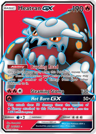 Heatran GX (Full Art) 216/236 - SM  Unified Minds Holofoil