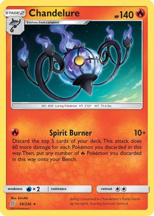 Chandelure 030/236 - SM  Unified Minds Holofoil