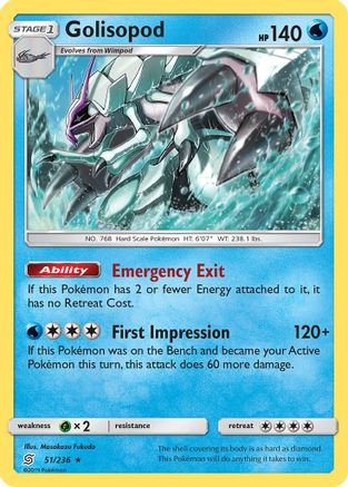 Golisopod 051/236 - SM  Unified Minds Holofoil