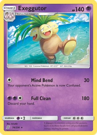 Exeggutor 074/236 - SM  Unified Minds Reverse Holofoil