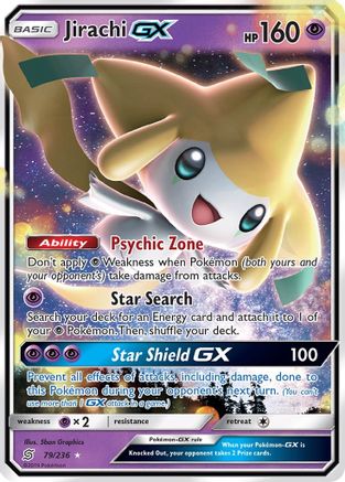 Jirachi GX 079/236 - SM  Unified Minds Holofoil