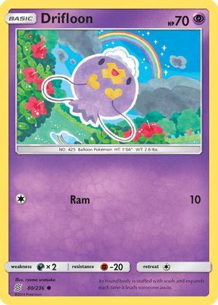 Drifloon 080/236 - SM  Unified Minds Reverse Holofoil