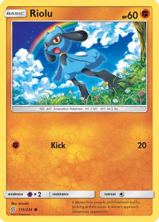 Riolu 115/236 - SM  Unified Minds