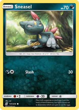 Sneasel 131/236 - SM  Unified Minds Reverse Holofoil