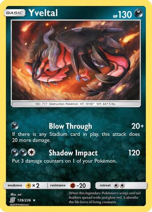Yveltal 139/236 - SM  Unified Minds Reverse Holofoil