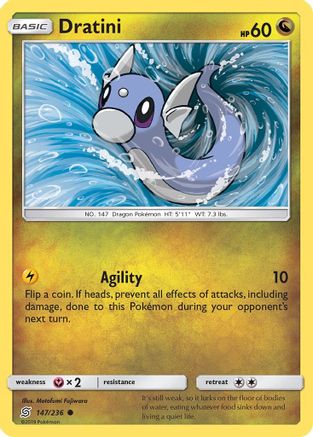 Dratini 147/236 - SM  Unified Minds Reverse Holofoil