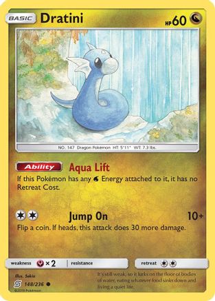 Dratini 148/236 - SM  Unified Minds Reverse Holofoil