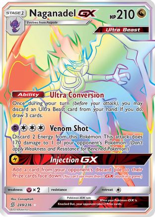 Naganadel GX (Secret) 249/236 - SM  Unified Minds Holofoil