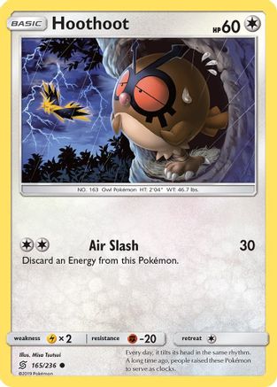 Hoothoot 165/236 - SM  Unified Minds Reverse Holofoil