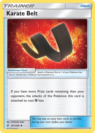 Karate Belt 201/236 - SM  Unified Minds Reverse Holofoil
