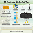Portable Outdoor Volleyball Net Set Heavy-Duty Volleyball Net System