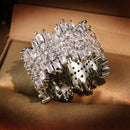 Irregular Micro Inlaid Zircon Ring