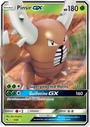 Pinsir GX 006/68 - Hidden Fates Holofoil