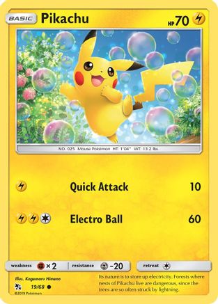Pikachu 019/68 - Hidden Fates Reverse Holofoil