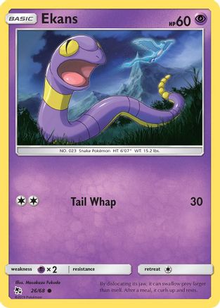 Ekans 026/68 - Hidden Fates Reverse Holofoil