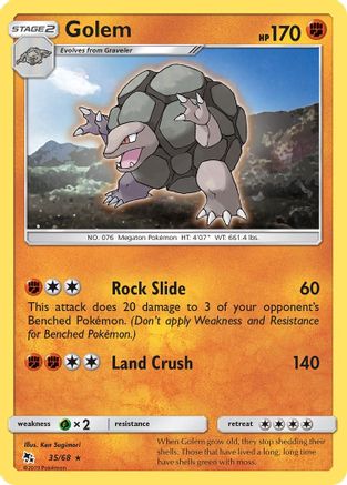Golem 035/68 - Hidden Fates Reverse Holofoil