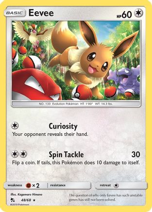 Eevee 048/68 - Hidden Fates Holofoil