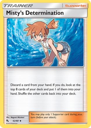 Misty's Determination 062/68 - Hidden Fates Reverse Holofoil